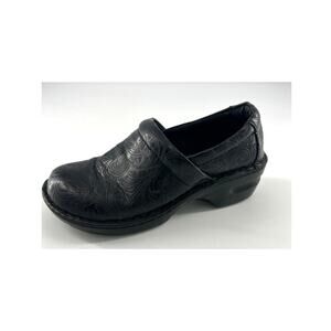 B.O.C. Born Concept Left Shoe Womens Size 8.5 Black Leather Slip On Clog Amputee